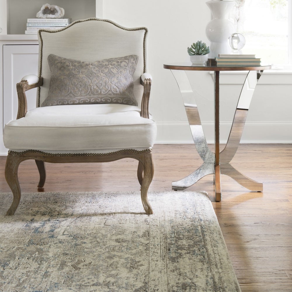 Millennium Collection Soft Area Rug, Grey/ Blue