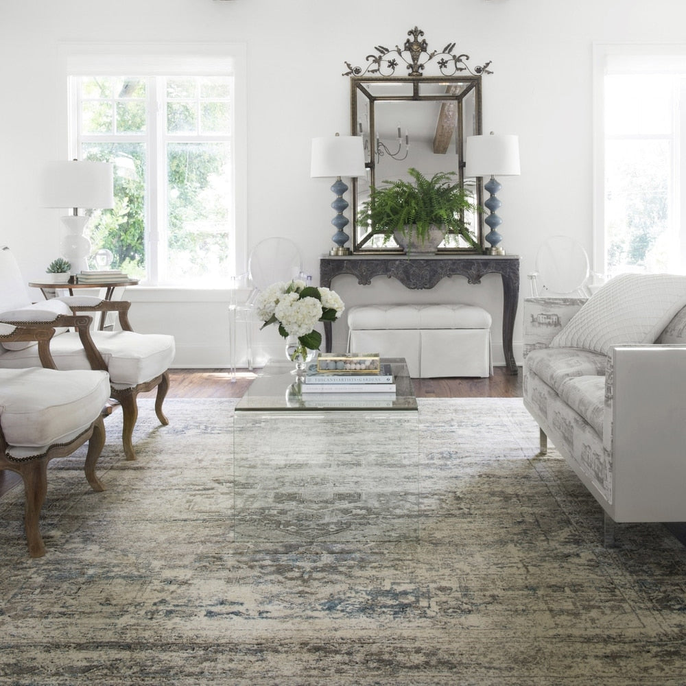 Millennium Collection Soft Area Rug, Grey/ Blue