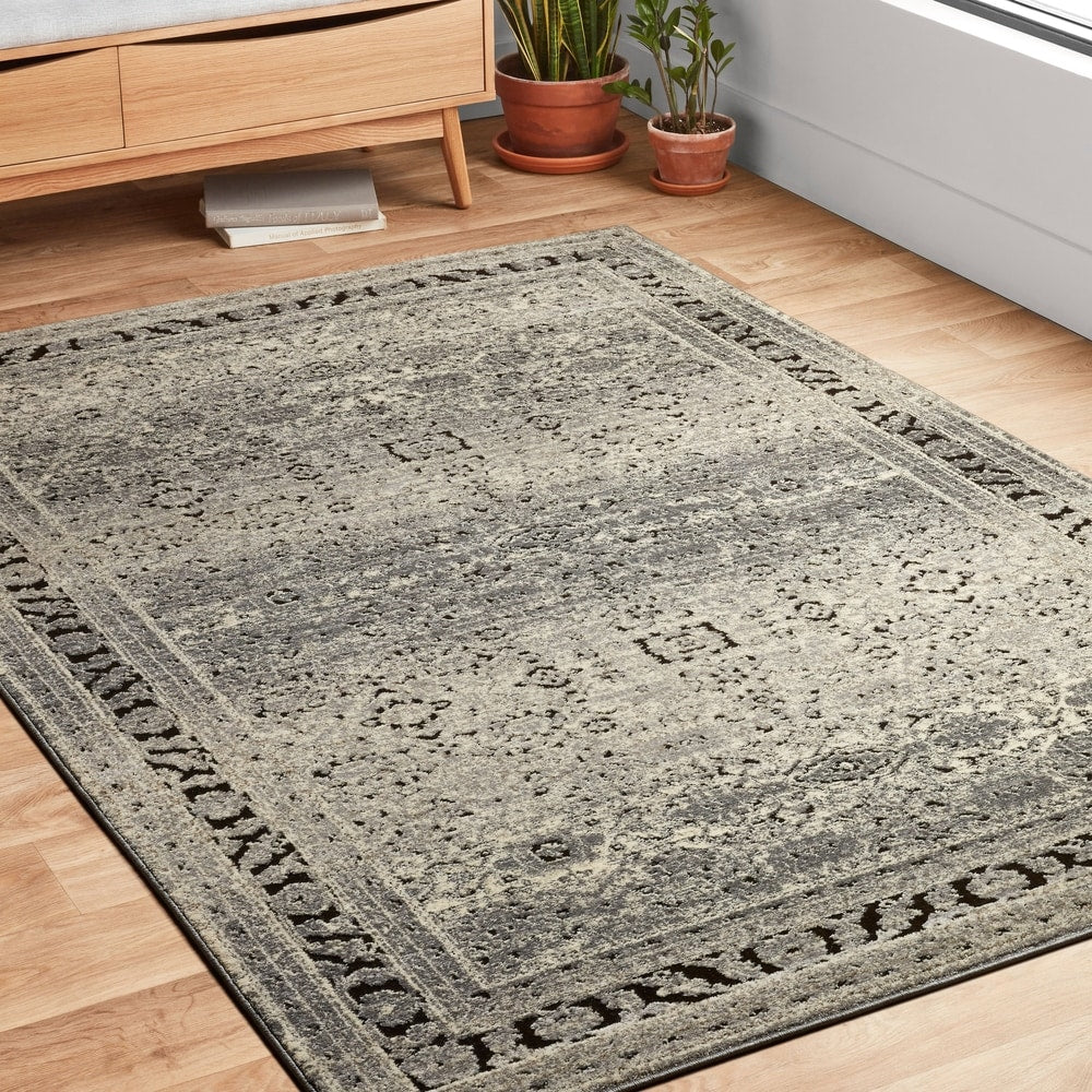 Millennium Collection Soft Area Rug, Grey/Charcoal