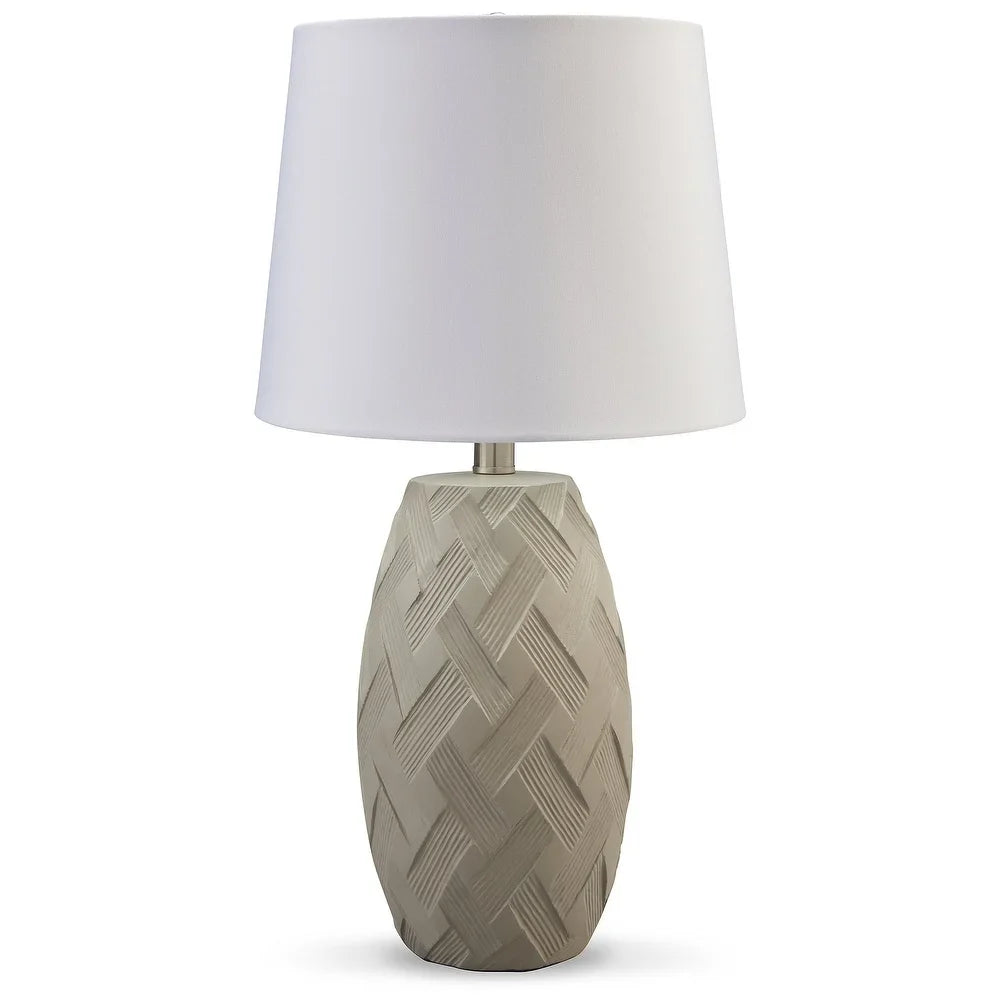 Ashley Furniture Tamner Taupe Table Lamps (Set of 2) - 12"W x 12"D x 23"H