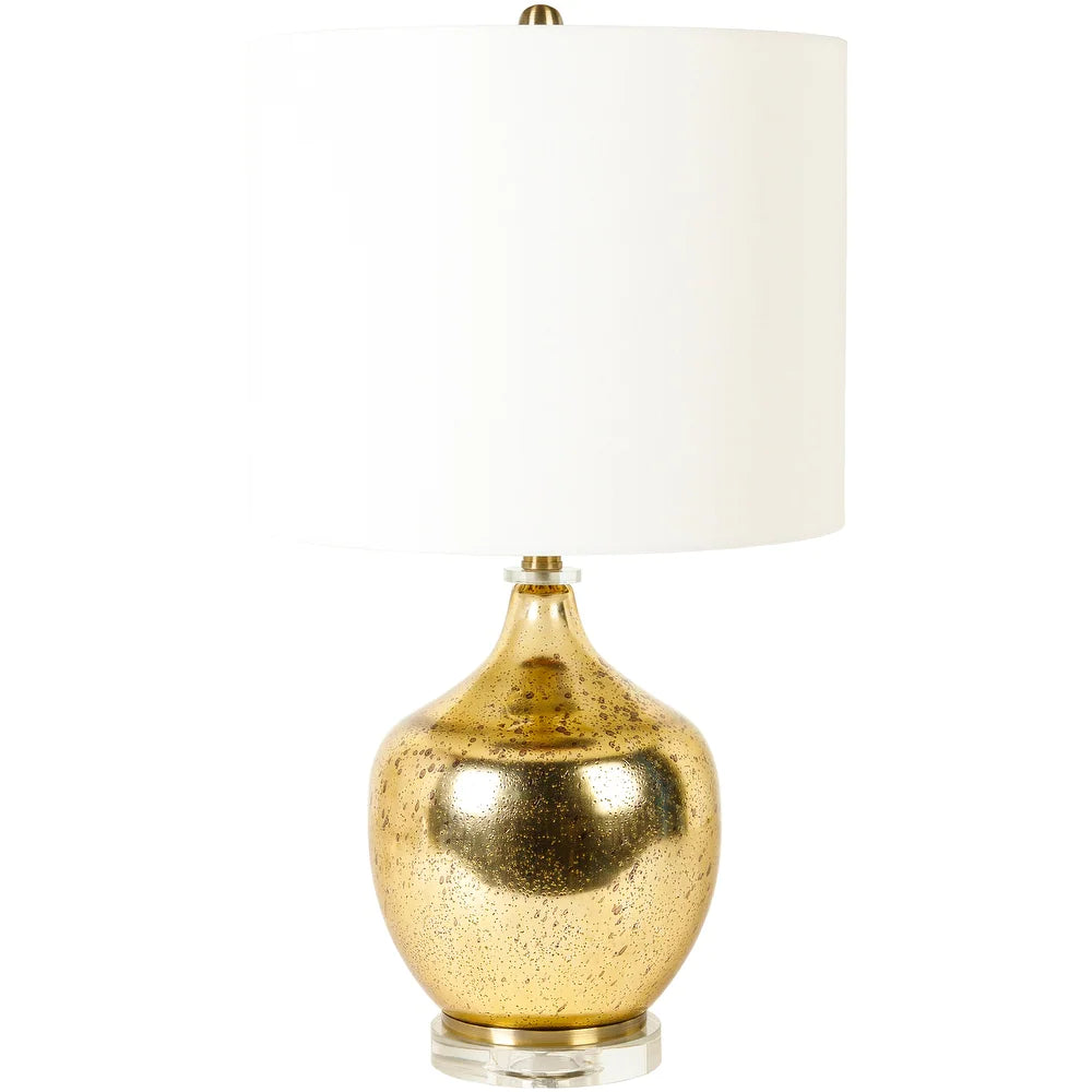 Auren Glam Shiny Table Lamp - 27"H x 15"W x 15"D