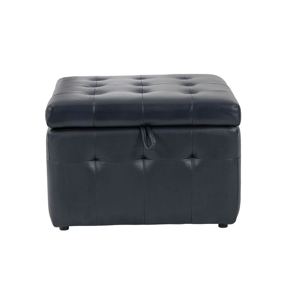 Aurora 87" Genuine Leather Sofa Set with Removable Back Cushions
