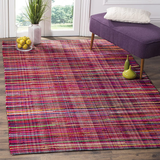 Hand Made Red and Multi Area Rug