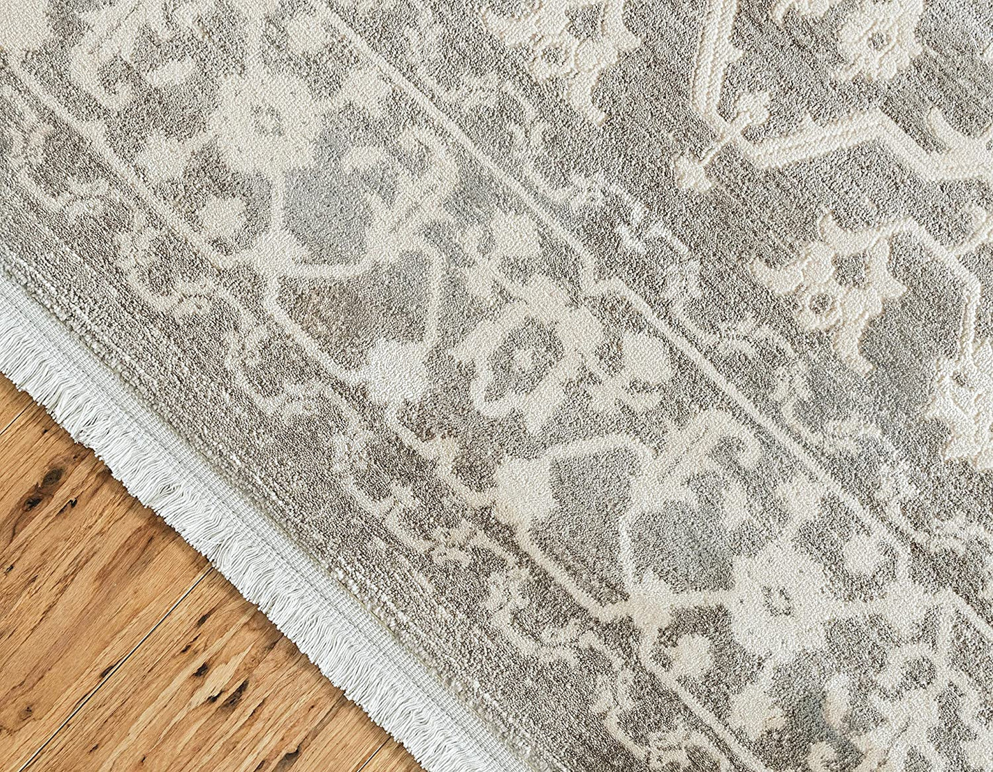 Traditional Distressed Vintage Classic Light Gray Soft Area Rug