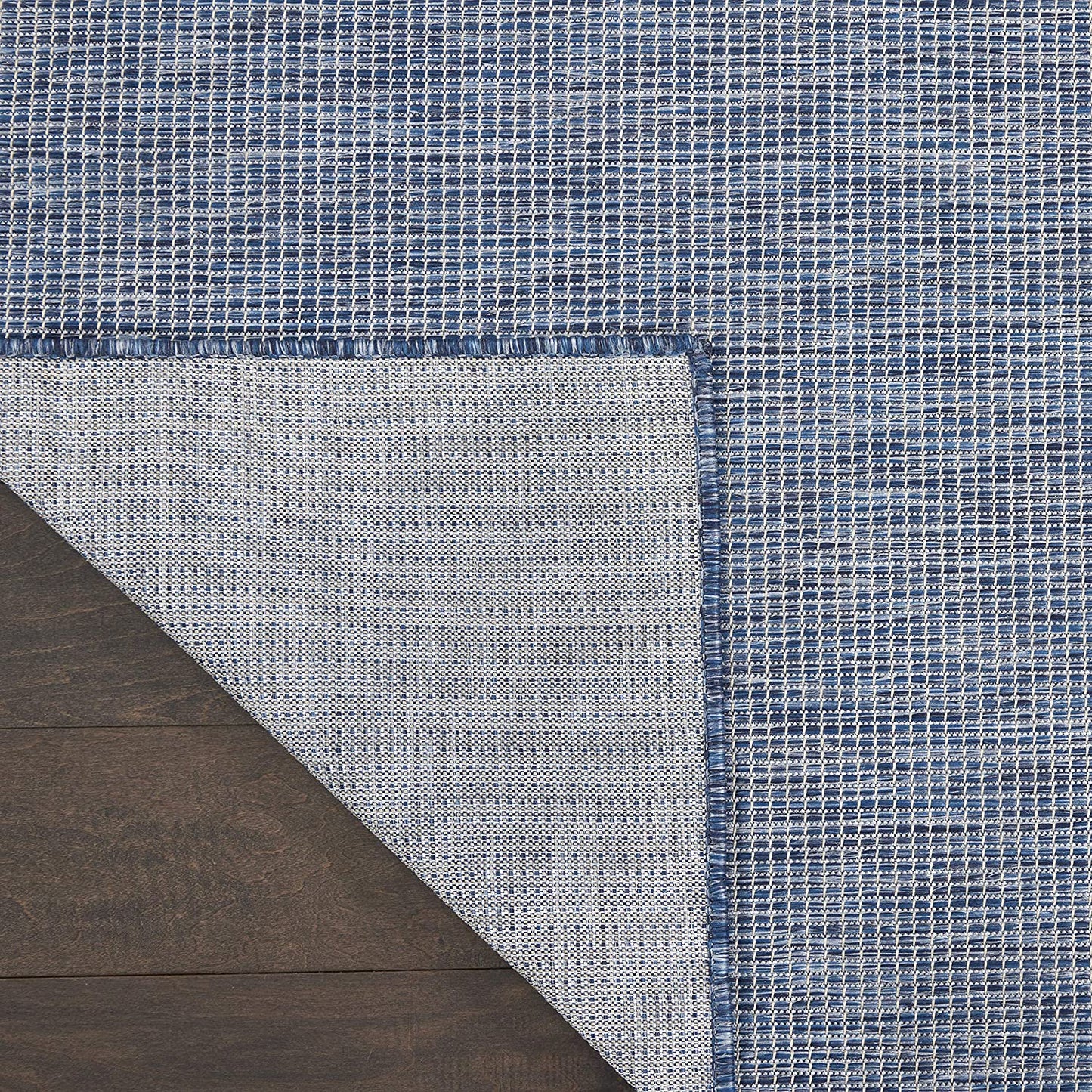 Positano Flat-Weave Indoor/Outdoor Navy Blue Area Rug