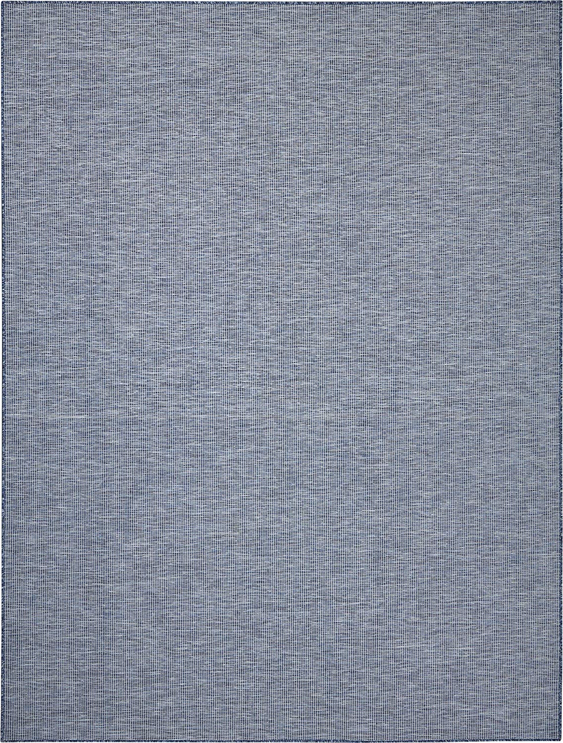 Positano Flat-Weave Indoor/Outdoor Navy Blue Area Rug