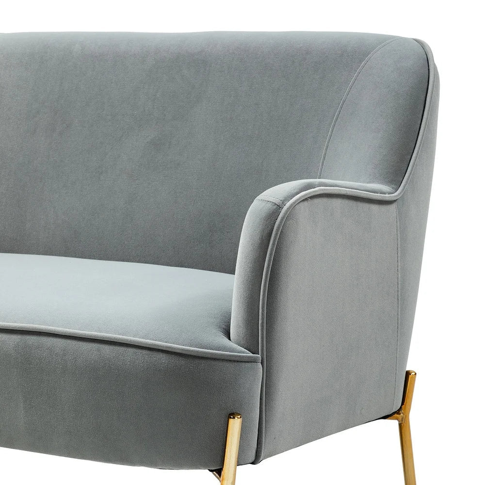 Barbara 3 Piece Living Room Set with Golden Legs