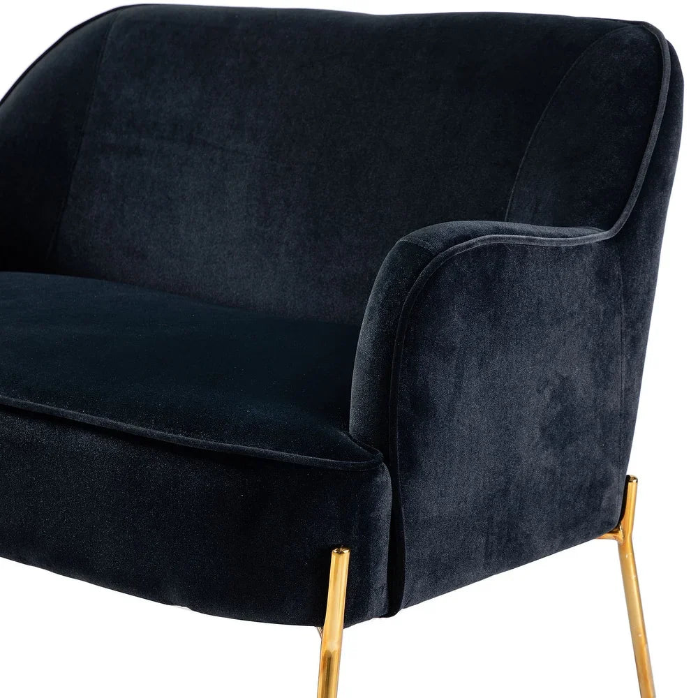 Barbara 3 Piece Living Room Set with Golden Legs