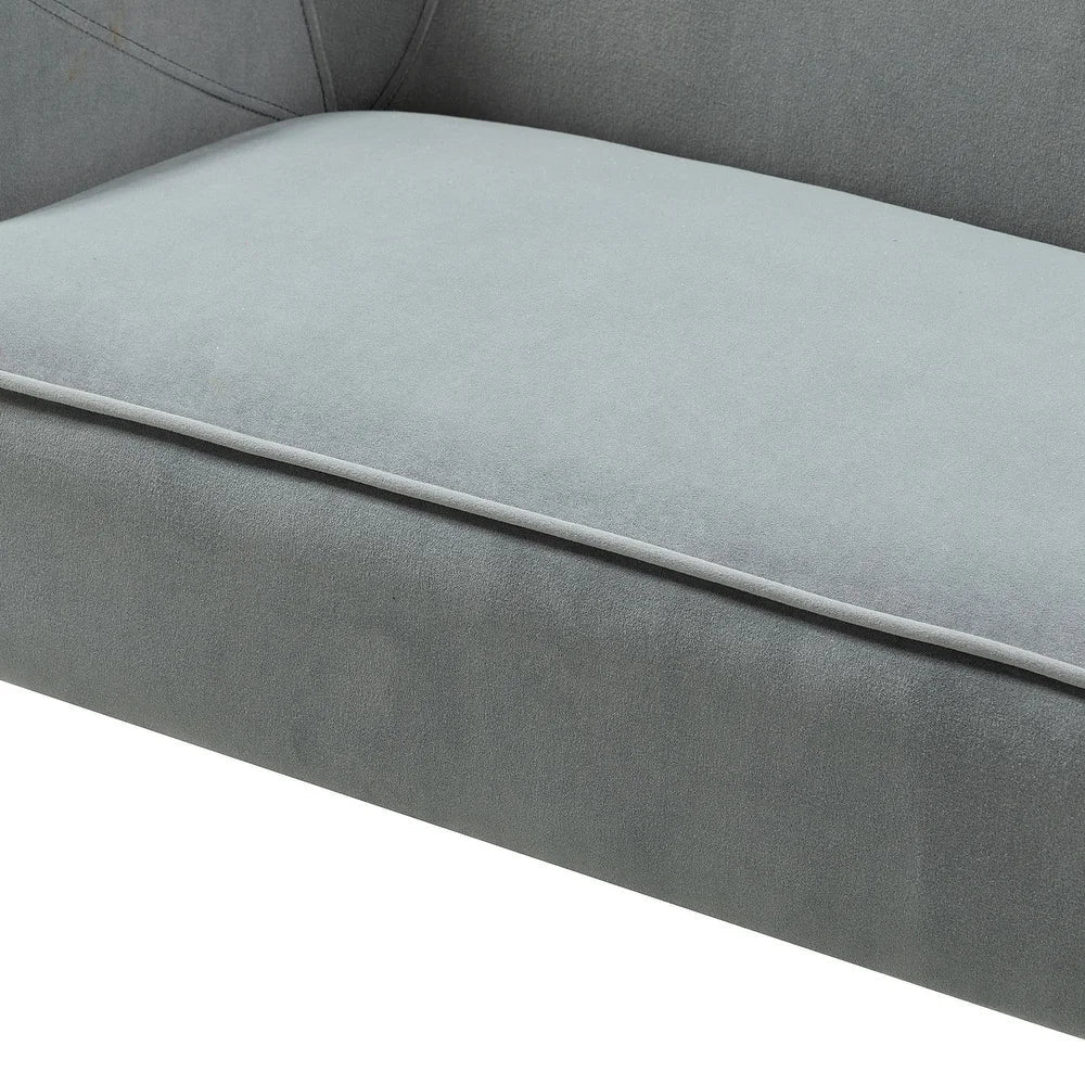 Barbara 3 Piece Living Room Set with Golden Legs