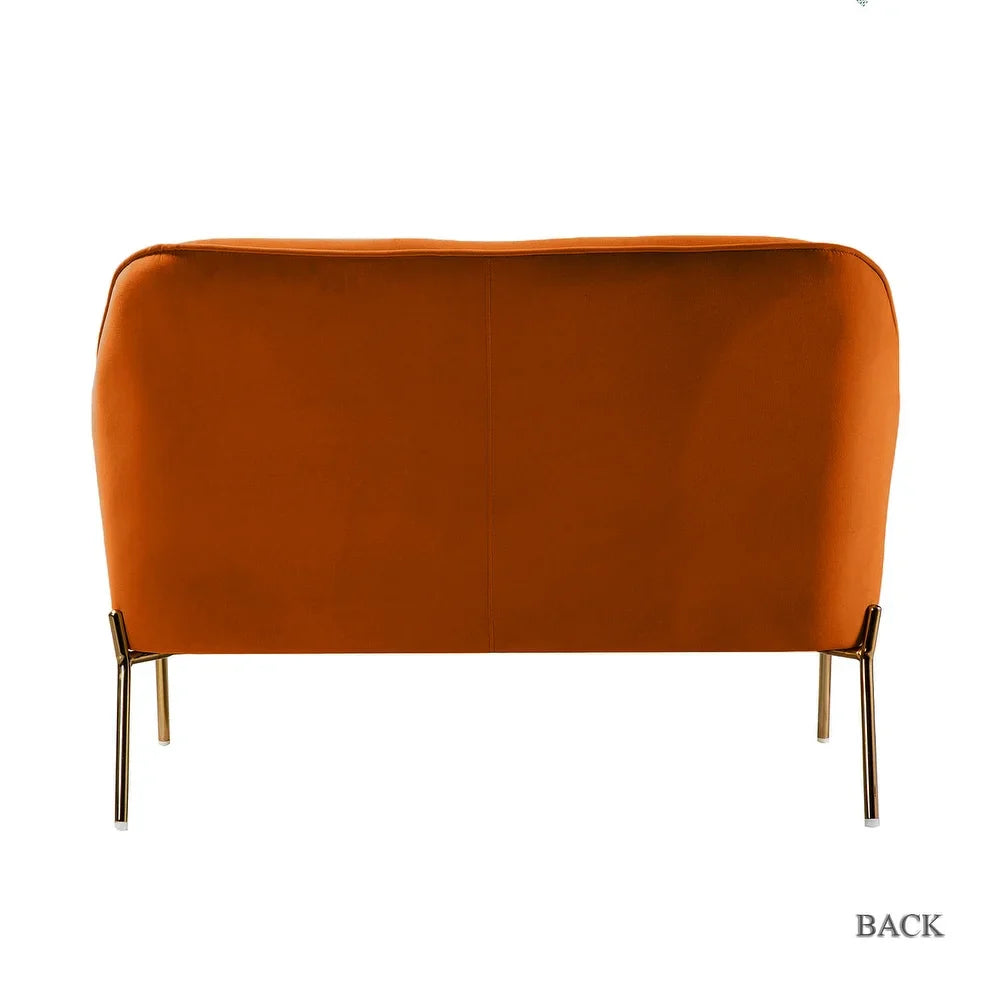 Barbara 3 Piece Living Room Set with Golden Legs