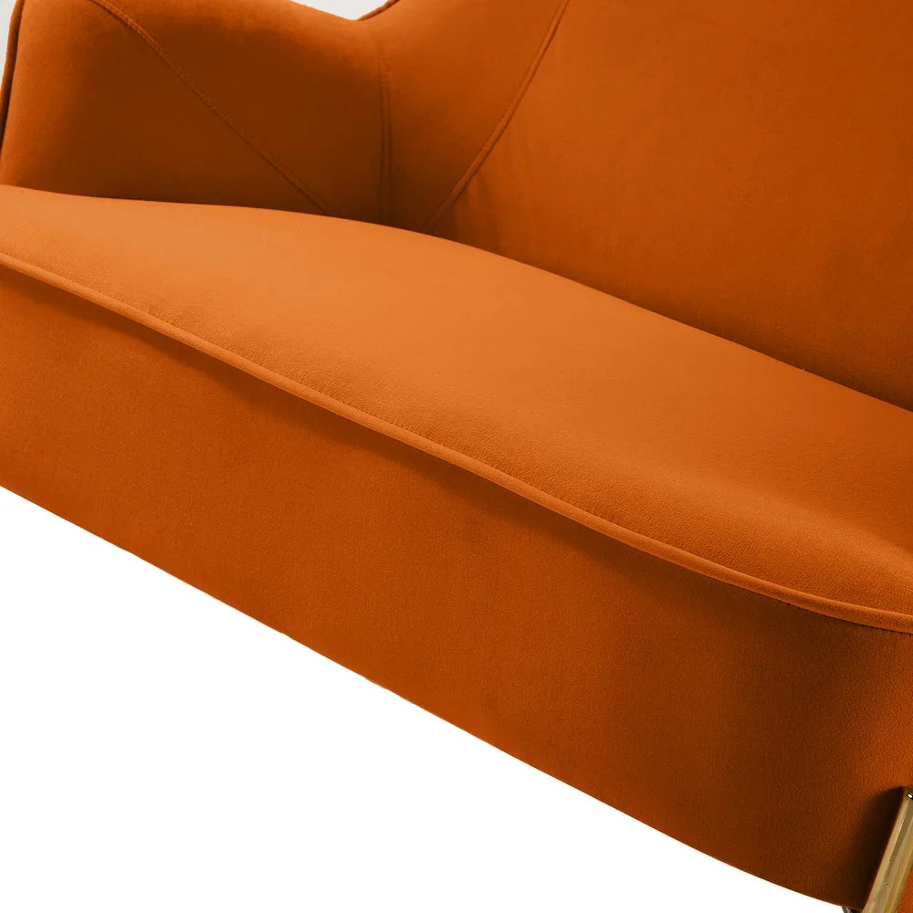 Barbara 3 Piece Living Room Set with Golden Legs
