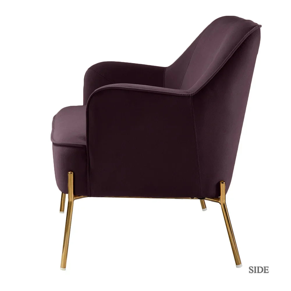 Barbara 3 Piece Living Room Set with Golden Legs