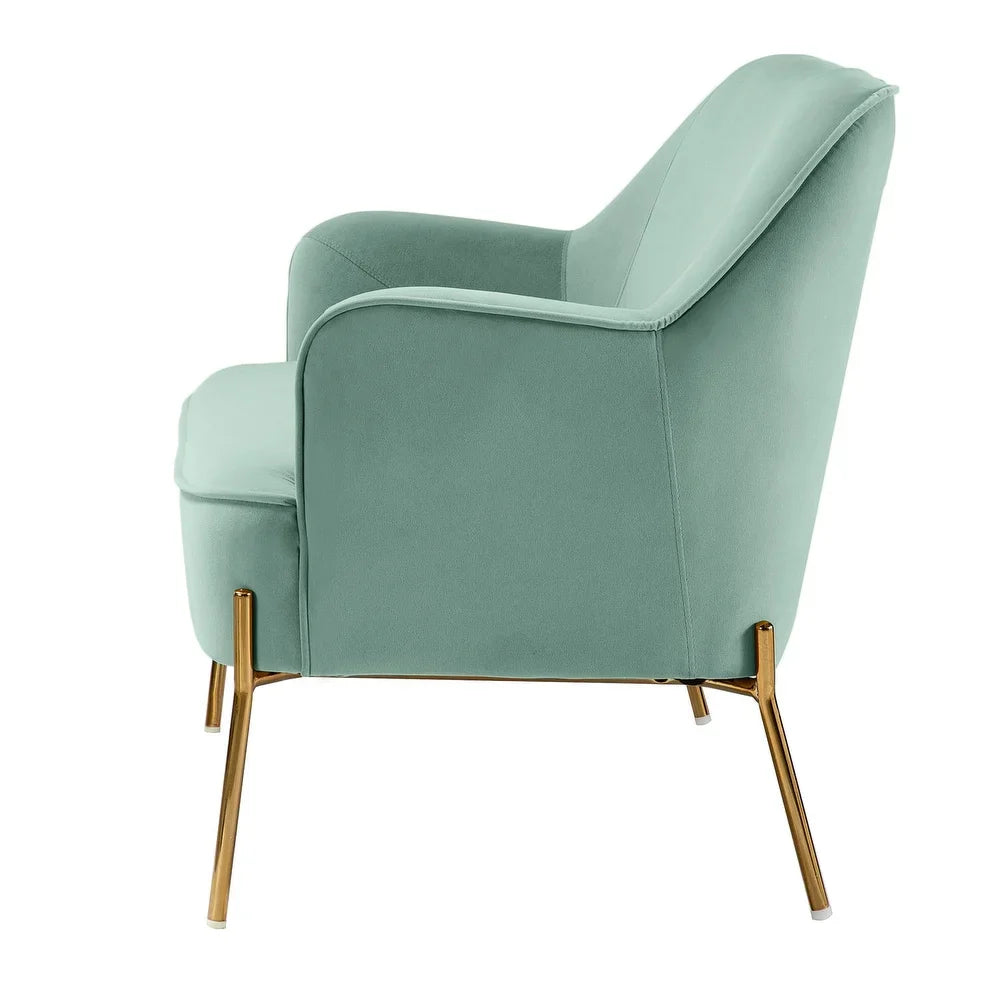 Barbara 3 Piece Living Room Set with Golden Legs