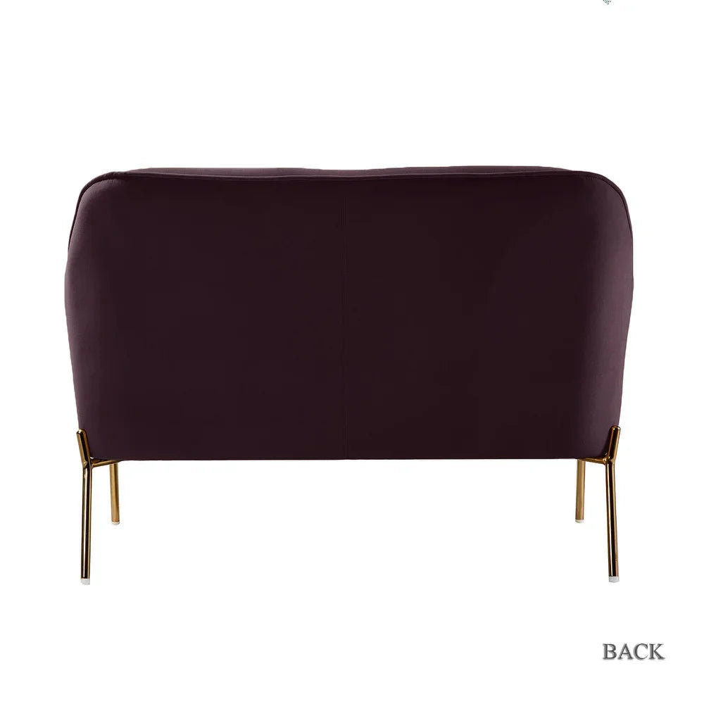 Barbara 3 Piece Living Room Set with Golden Legs