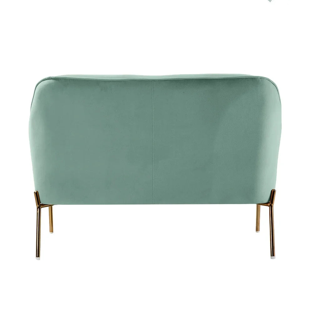 Barbara 3 Piece Living Room Set with Golden Legs