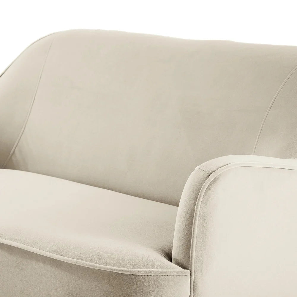 Barbara 3 Piece Living Room Set with Golden Legs
