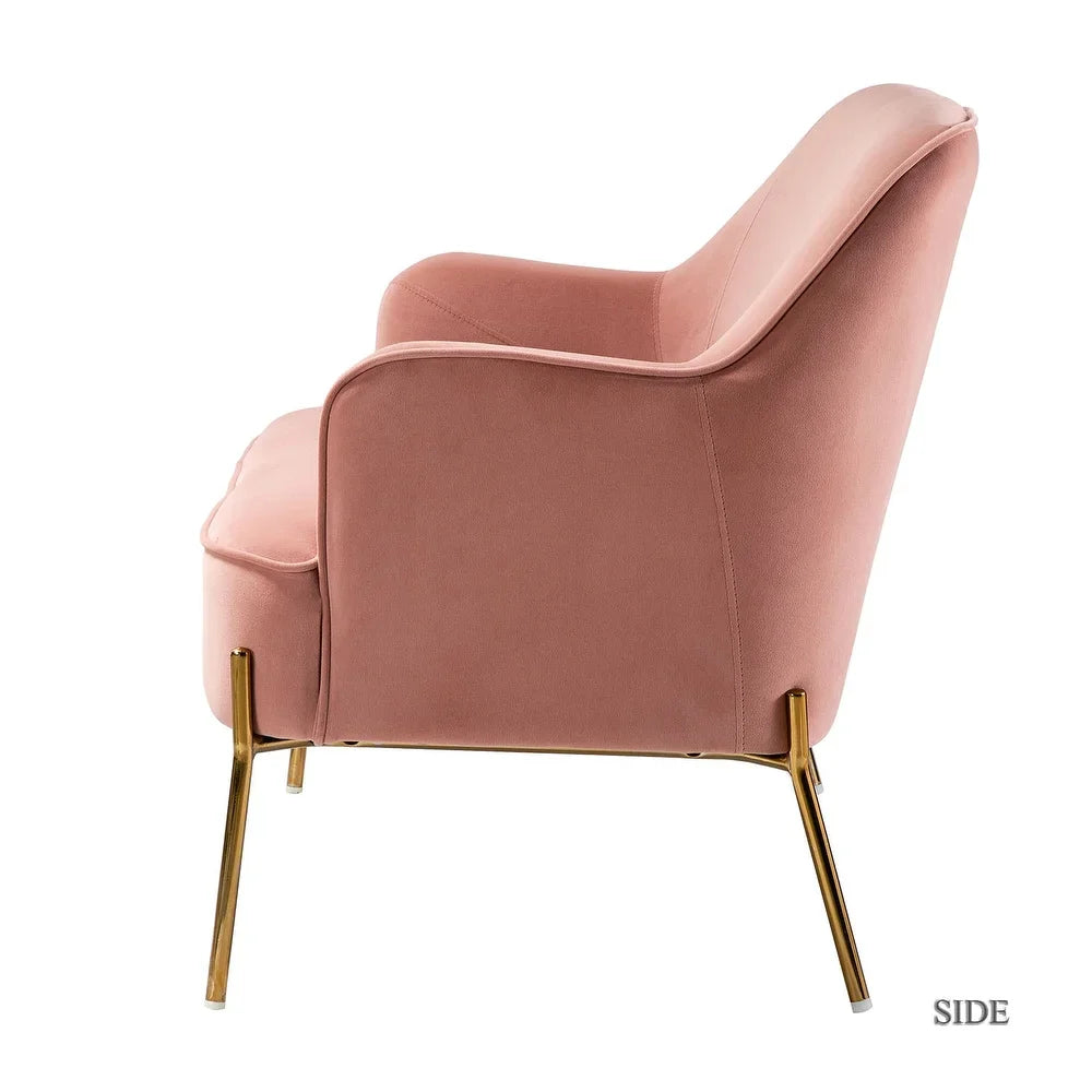 Barbara 3 Piece Living Room Set with Golden Legs