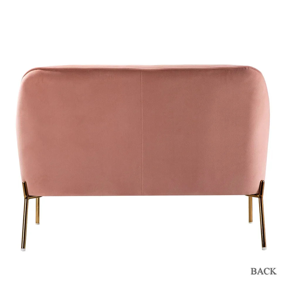 Barbara 3 Piece Living Room Set with Golden Legs
