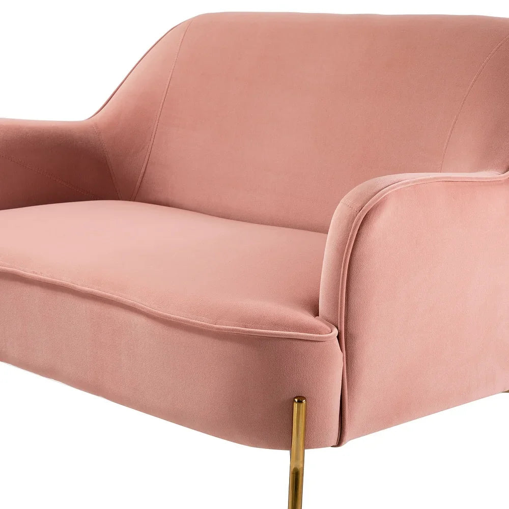 Barbara 3 Piece Living Room Set with Golden Legs