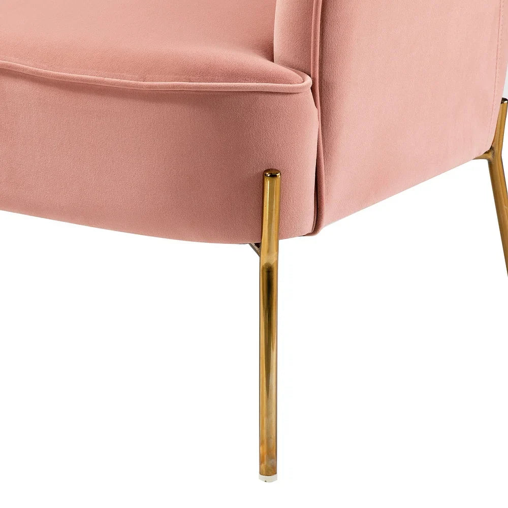 Barbara 3 Piece Living Room Set with Golden Legs