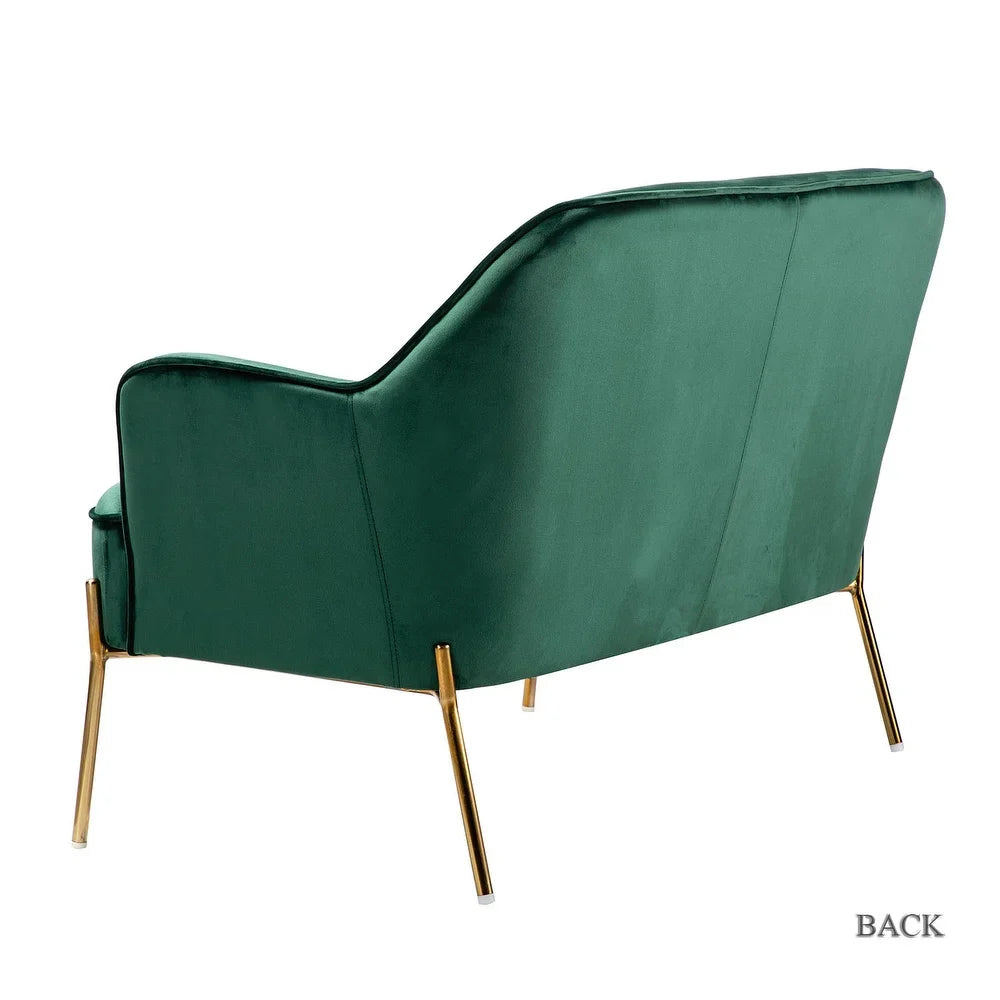 Barbara 3 Piece Living Room Set with Golden Legs