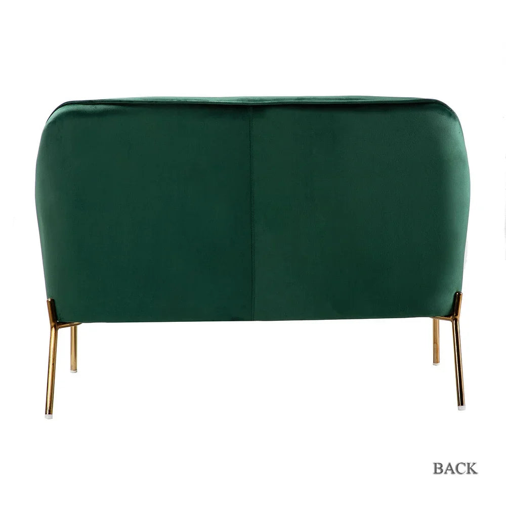 Barbara 3 Piece Living Room Set with Golden Legs