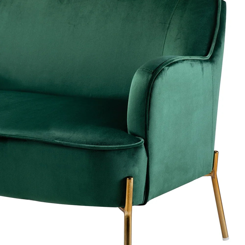 Barbara 3 Piece Living Room Set with Golden Legs