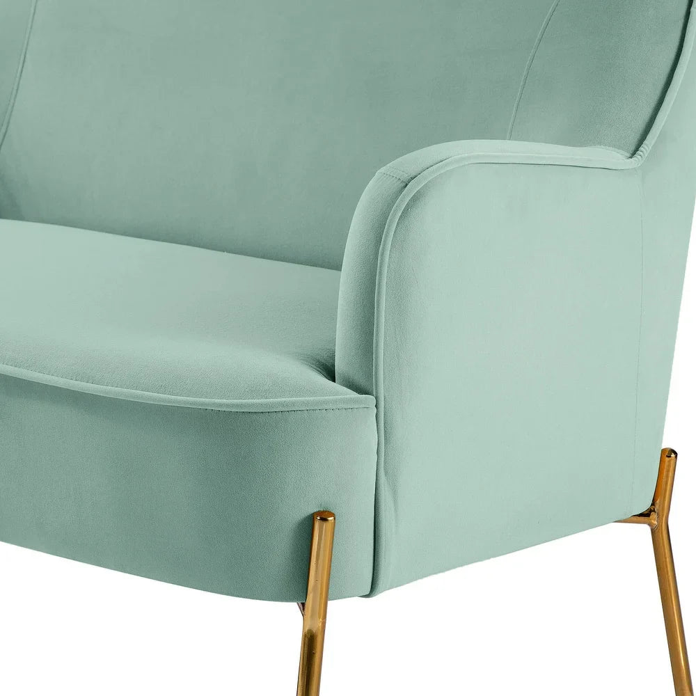 Barbara 3 Piece Living Room Set with Golden Legs