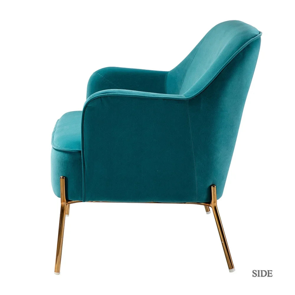 Barbara 3 Piece Living Room Set with Golden Legs