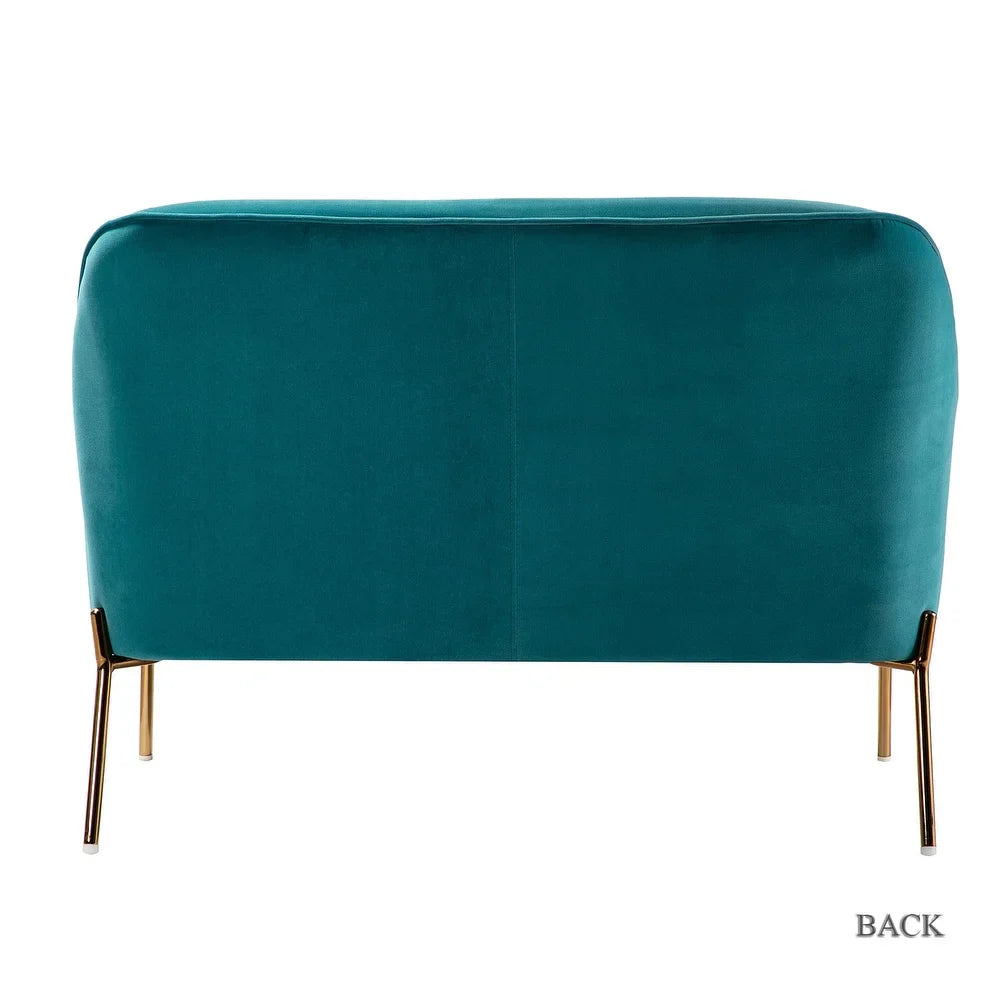 Barbara 3 Piece Living Room Set with Golden Legs