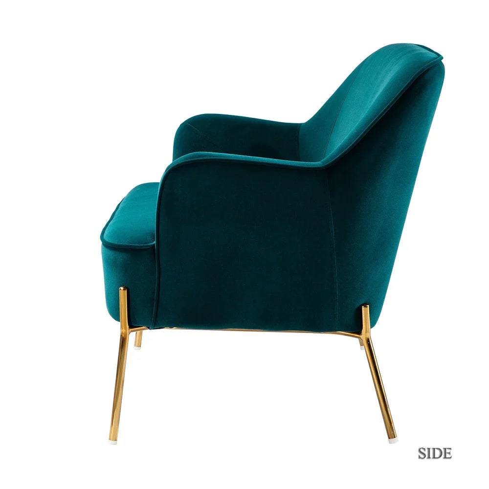 Barbara 3 Piece Living Room Set with Golden Legs