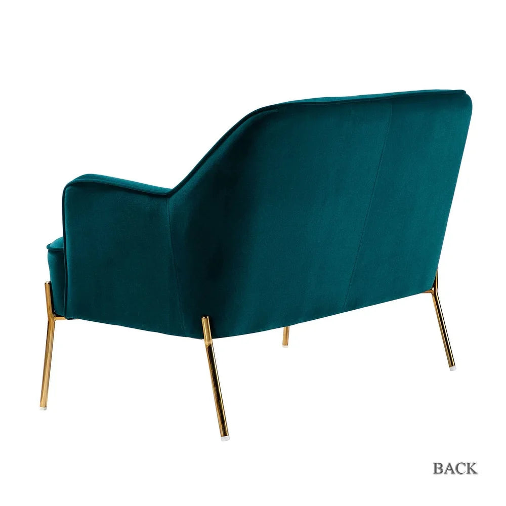 Barbara 3 Piece Living Room Set with Golden Legs