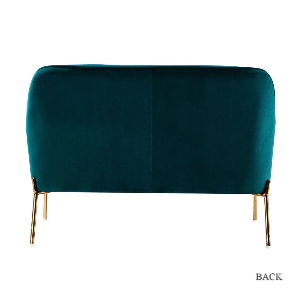 Barbara 3 Piece Living Room Set with Golden Legs