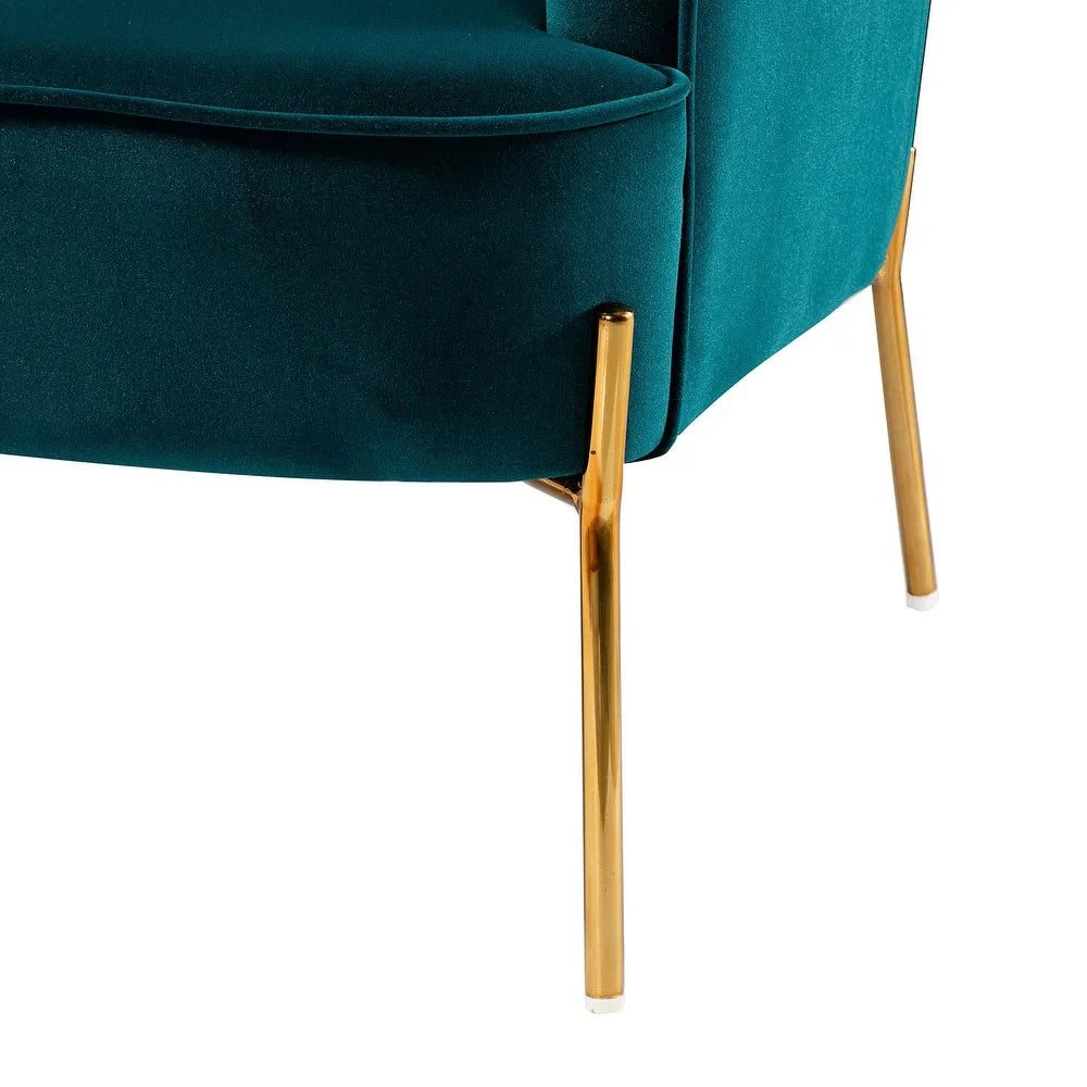 Barbara 3 Piece Living Room Set with Golden Legs