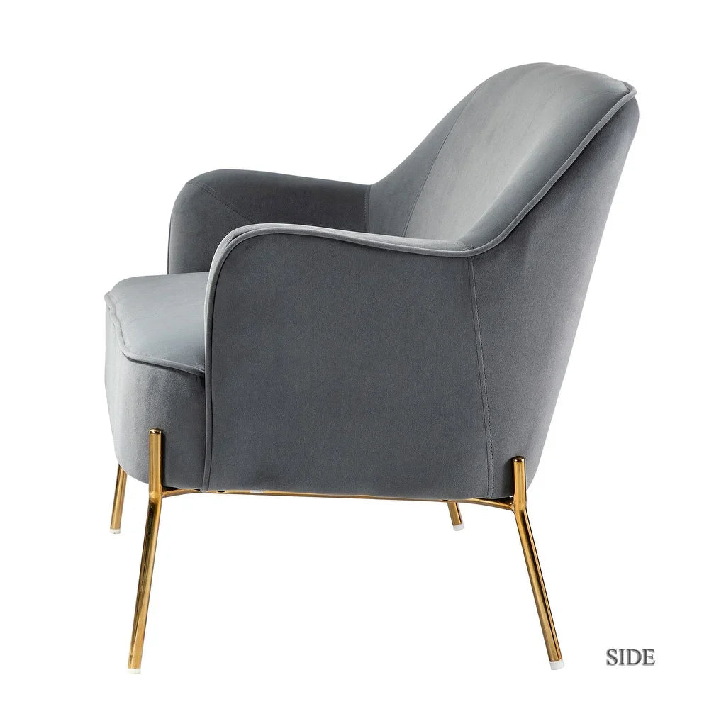 Barbara 3 Piece Living Room Set with Golden Legs