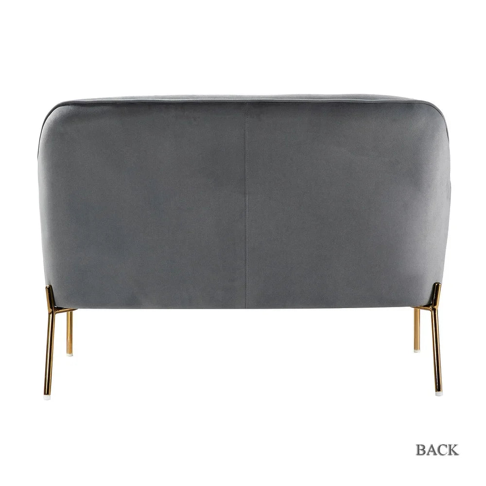 Barbara 3 Piece Living Room Set with Golden Legs