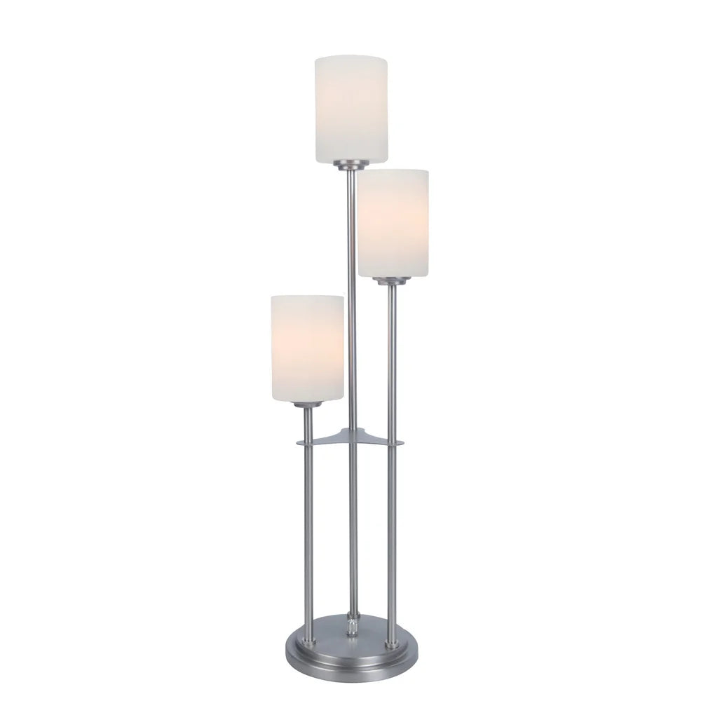 Bess Frosted Glass 3-light Table Lamp