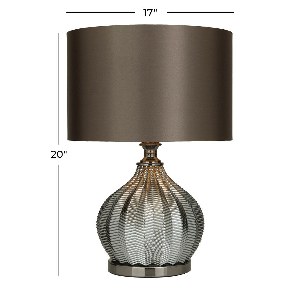 Black Transitional Table Lamp - 17 x 14 x 20