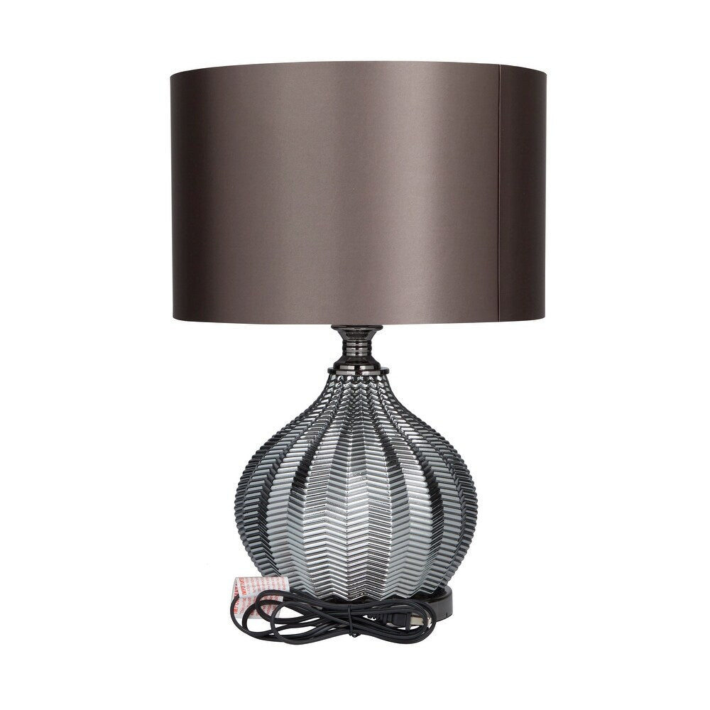 Black Transitional Table Lamp - 17 x 14 x 20