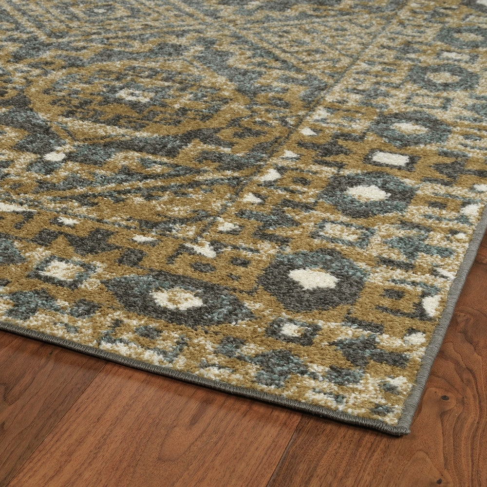 Bombas Easy Care Gold Soft Area Rug