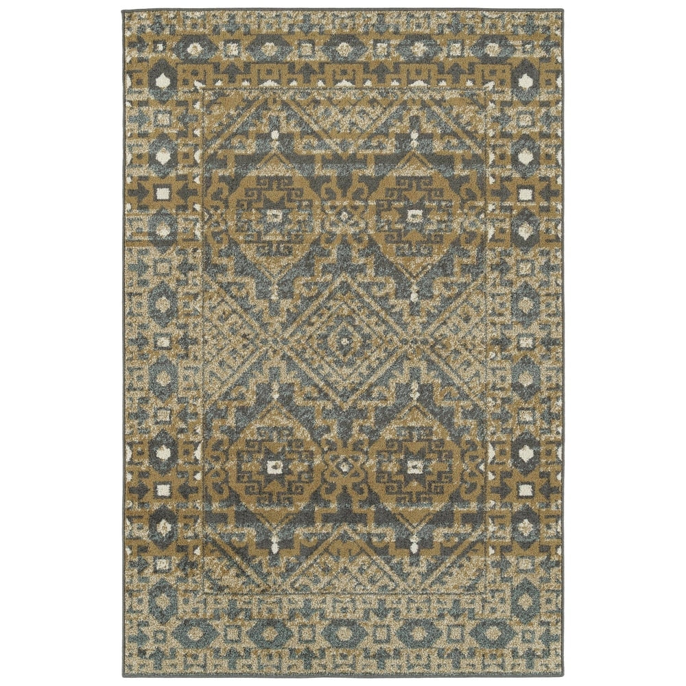 Bombas Easy Care Gold Soft Area Rug