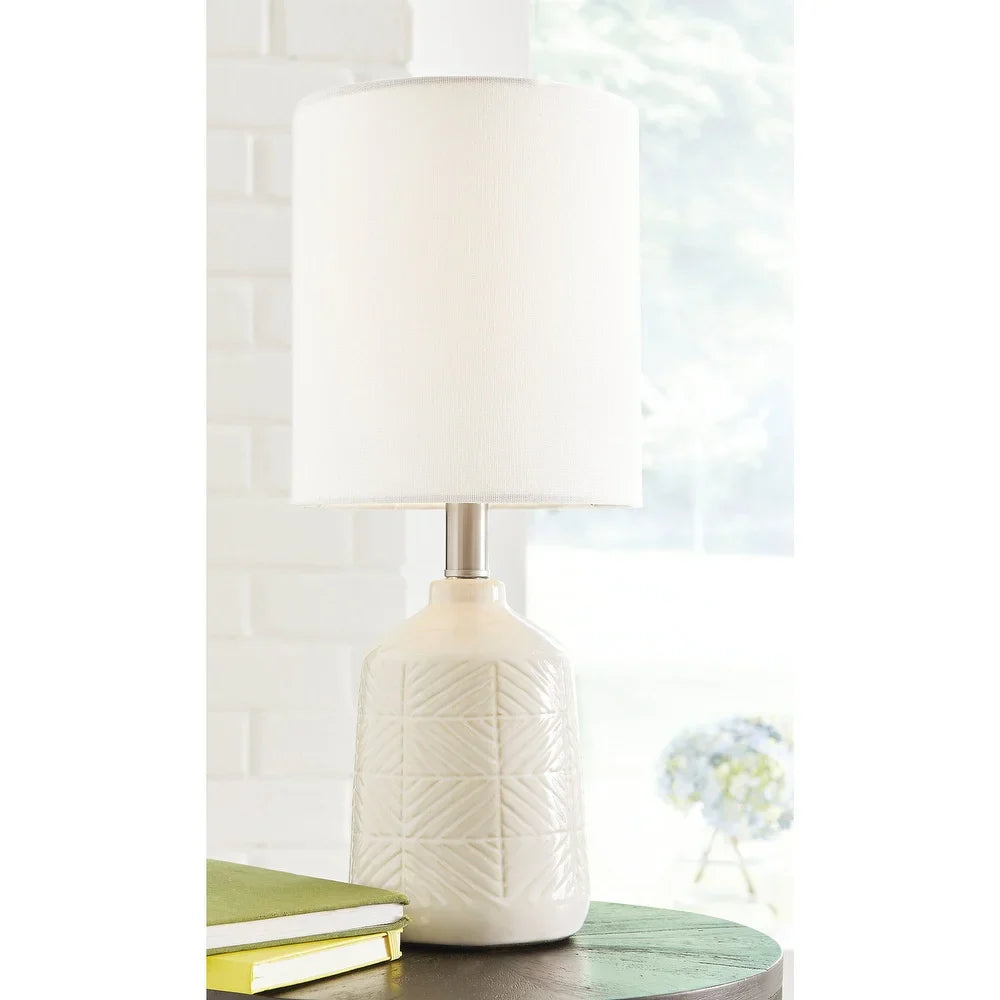 Brodewell Ceramic Table Lamp - 8"W x 8"D x 18"H