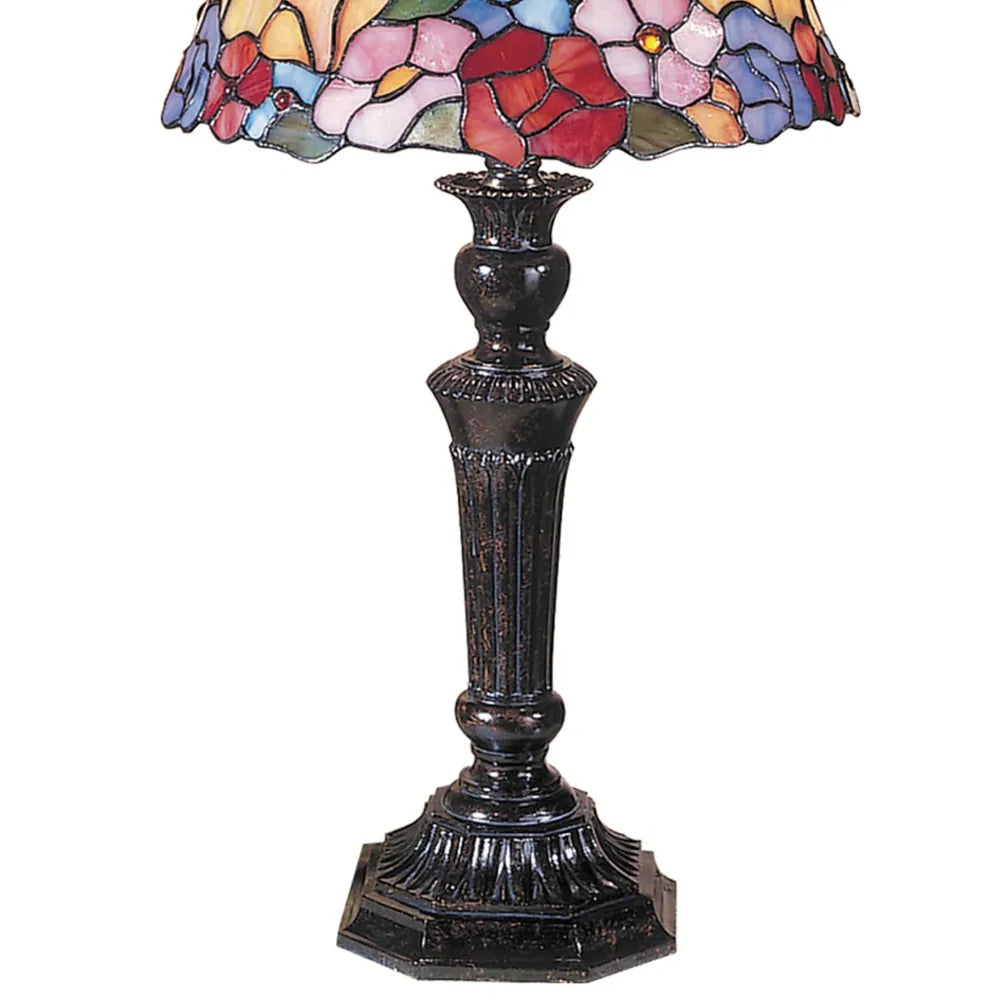 Butterfly Peony Tiffany Table Lamp