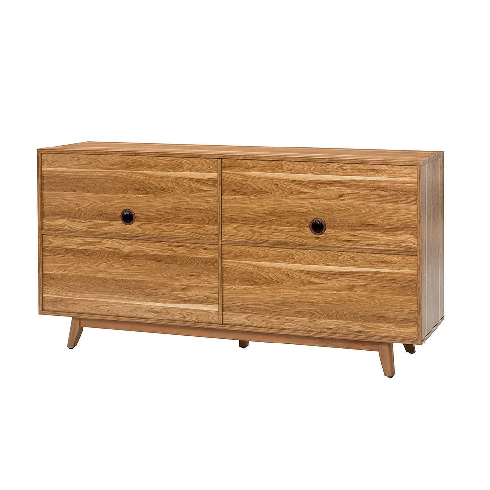Byblis Classic Multifunctional Rattan up to 65" Storage TV Stand with 4-Door