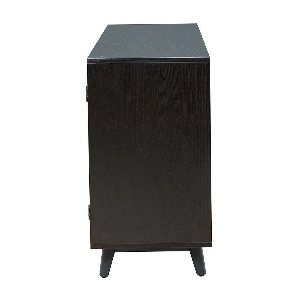 Byblis Classic Multifunctional Rattan up to 65" Storage TV Stand with 4-Door