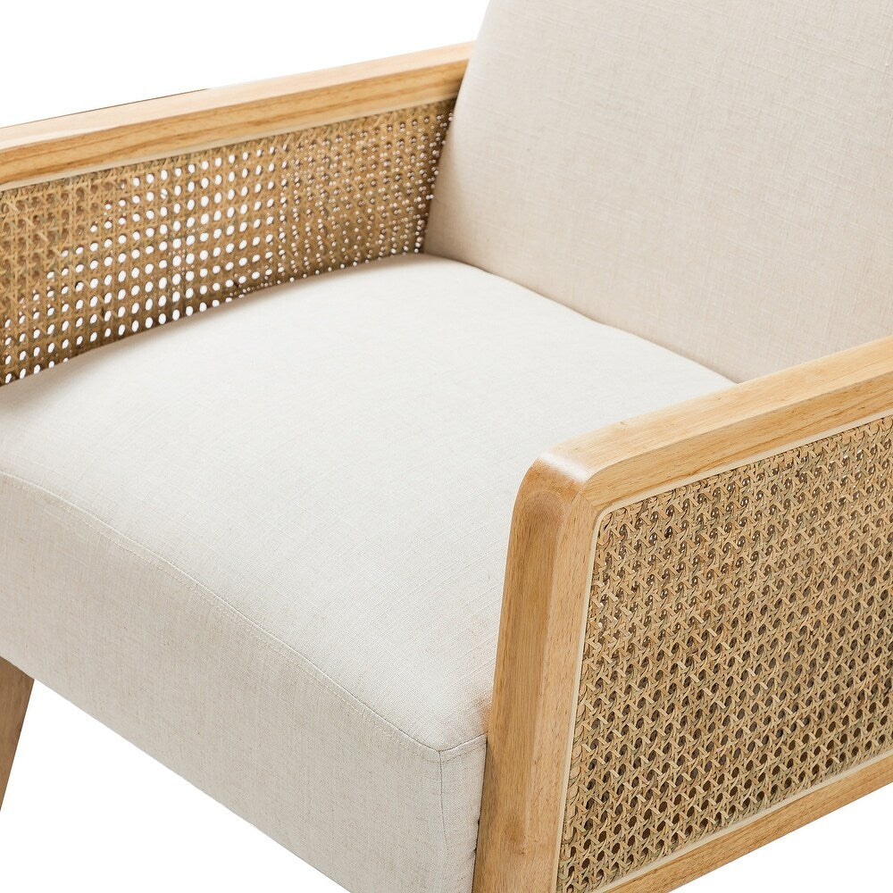 Carmina Wooden Frame Living Room Set with Wooden Legs