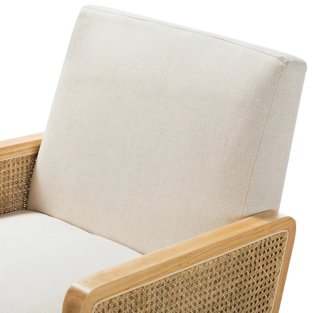 Carmina Wooden Frame Living Room Set with Wooden Legs
