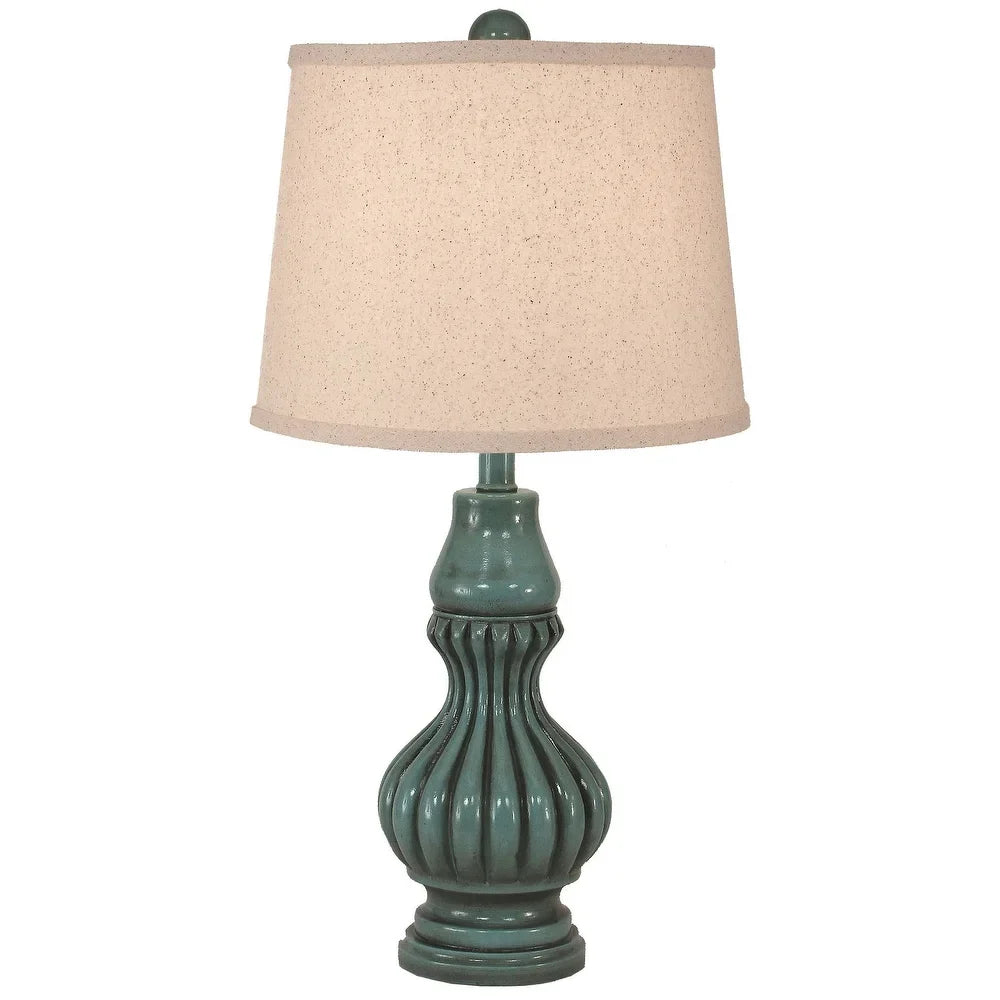 Casual Ribbed Genie Bottle Table Lamp