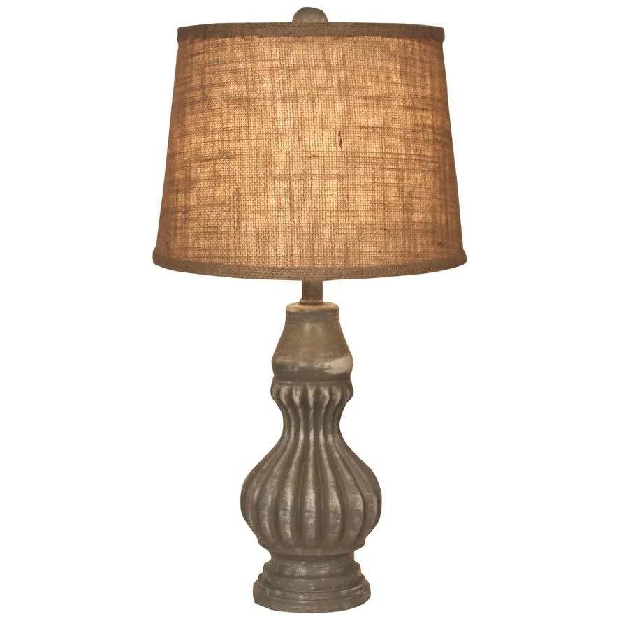 Casual Ribbed Genie Bottle Table Lamp
