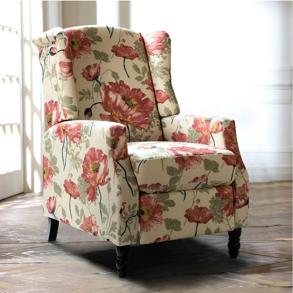 Damaris Living Room, Home Theater Seating with wingback